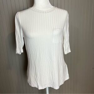 Banana Republic White Pocket Top